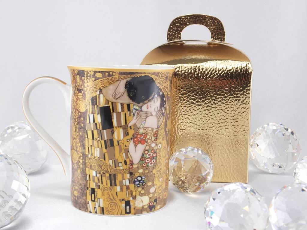 DELUXE by MJS Gustav Klimt - The Kiss - Coffee cup in gift box