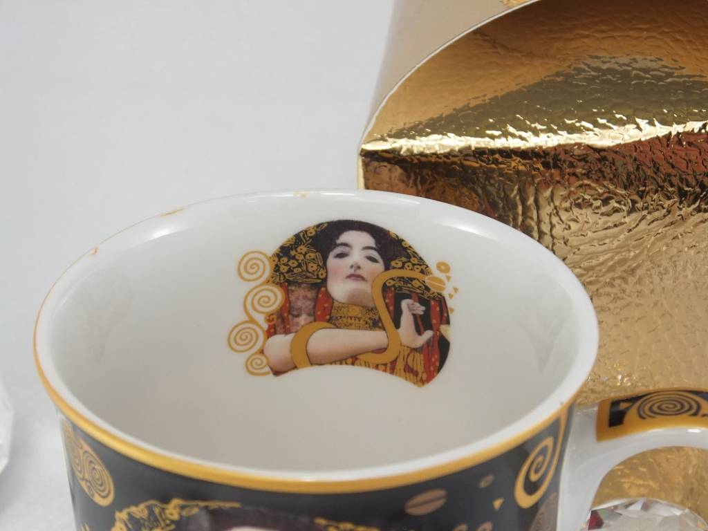 DELUXE by MJS Gustav Klimt - Hygieia - Kaffeetasse  in  Geschenkbox