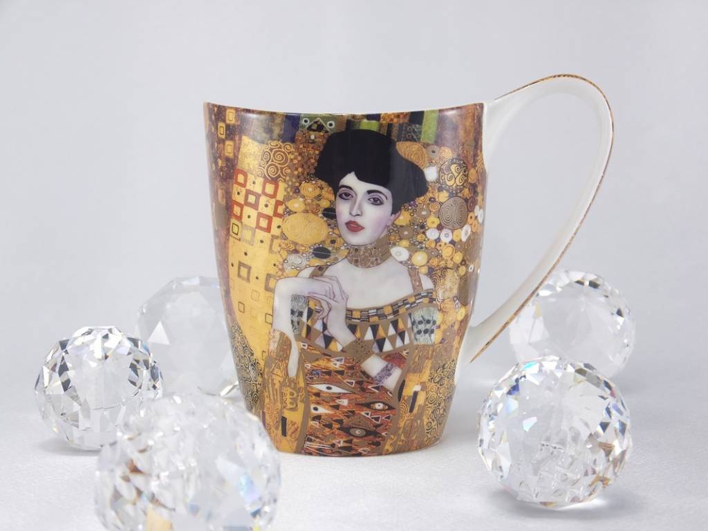 CARMANI - 1990 Gustav Klimt - Adele Bloch Bauer coffee cup Vanessa in gift box