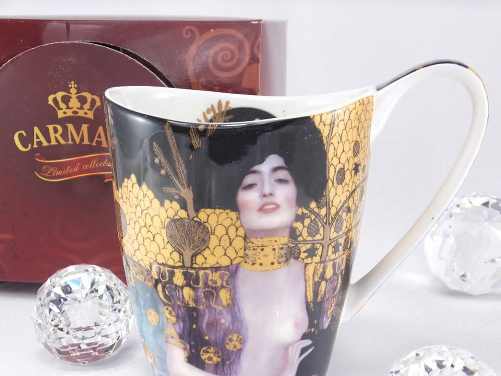 CARMANI - 1990 Gustav Klimt - Judith -Kaffeetasse Vanessa in Geschenkbox