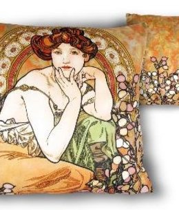 CARMANI - 1990 Alfons Mucha - Topaz -Kissen