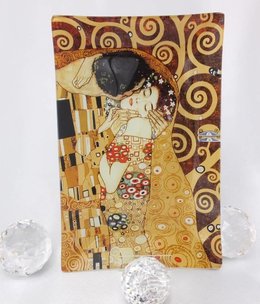 CARMANI - 1990 Gustav Klimt - Der Kuss  - Glasteller - Box