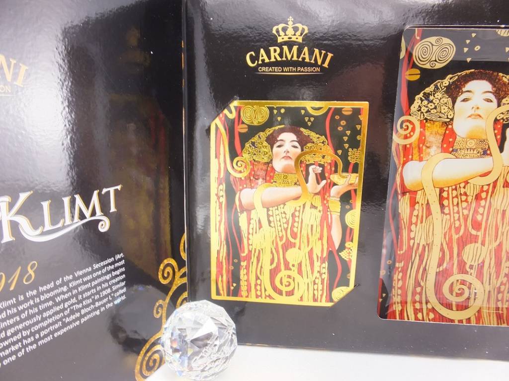 CARMANI - 1990 Gustav Klimt  - Hygieia - Glasteller in Geschenkbox