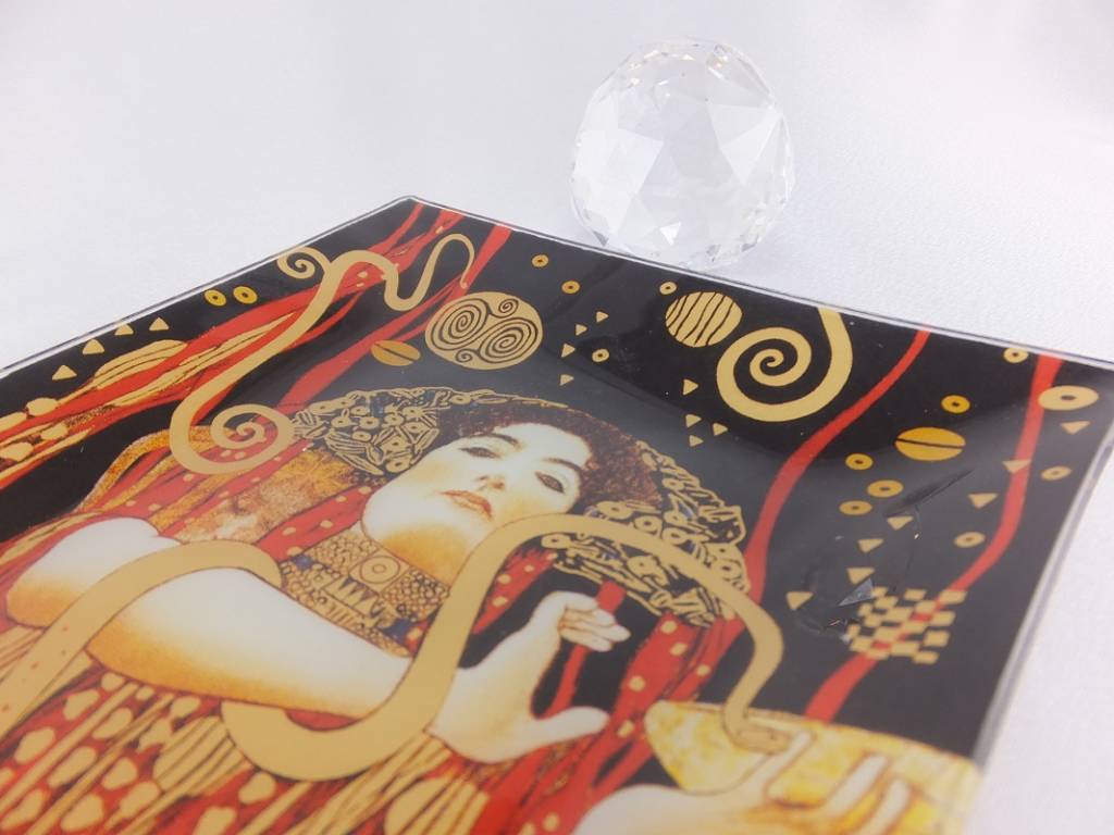 CARMANI - 1990 Gustav Klimt - Hygieia - glass plate in gift box