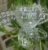 IRENA -  1924  Glass cup / cappuccino glass cup round with integrated ornament in 6 variants.
