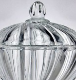 IRENA -  1924  Large glass Bonbonniere with relief pattern