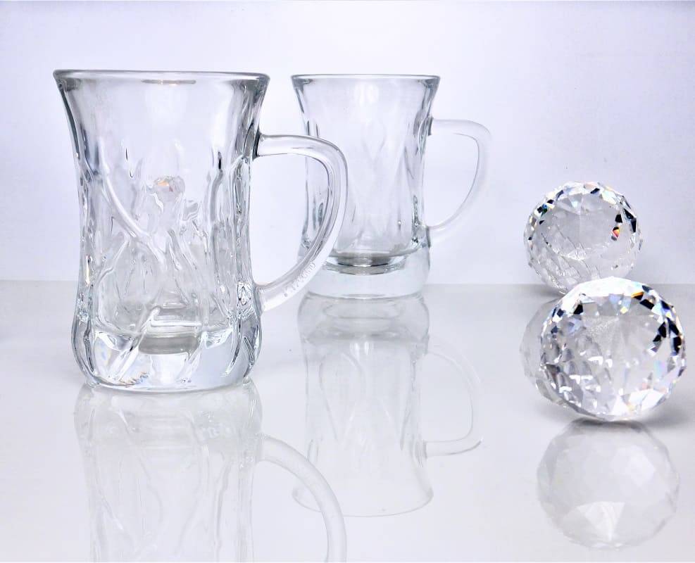 IRENA -  1924  Glass cup narrow in 4 different grinding variations