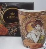 CARMANI - 1990 Alfons Mucha - The Precious Stones -Topaz - Coffee Cup Vanessa