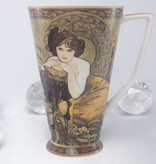 CARMANI - 1990 Alfons Mucha - The Precious Stones - Emerald - XXL Coffee Mug