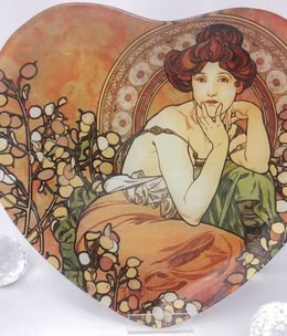 CARMANI - 1990 Alfons Mucha - Topaz - glass plates