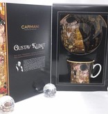 CARMANI - 1990 Gustav Klimt - - The Kiss - Nero coffee cup with saucer