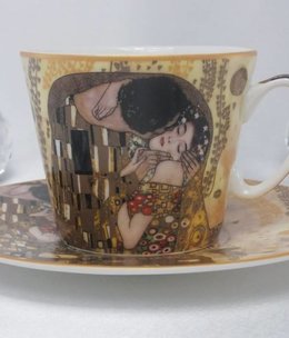 CARMANI - 1990 Gustav Klimt - Coffee Cup Set - The Kiss- bright