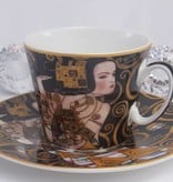 CARMANI - 1990 Gustav Klimt - Erwartung - Kaffeetasse  mit Untertasse  in Geschenkbox