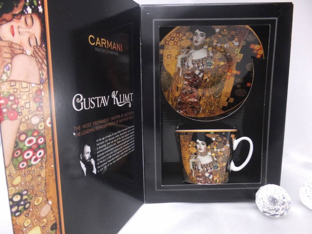 CARMANI - 1990 Gustav Klimt - Adele Bloch Bauer Kaffeetasse  mit Untertasse -