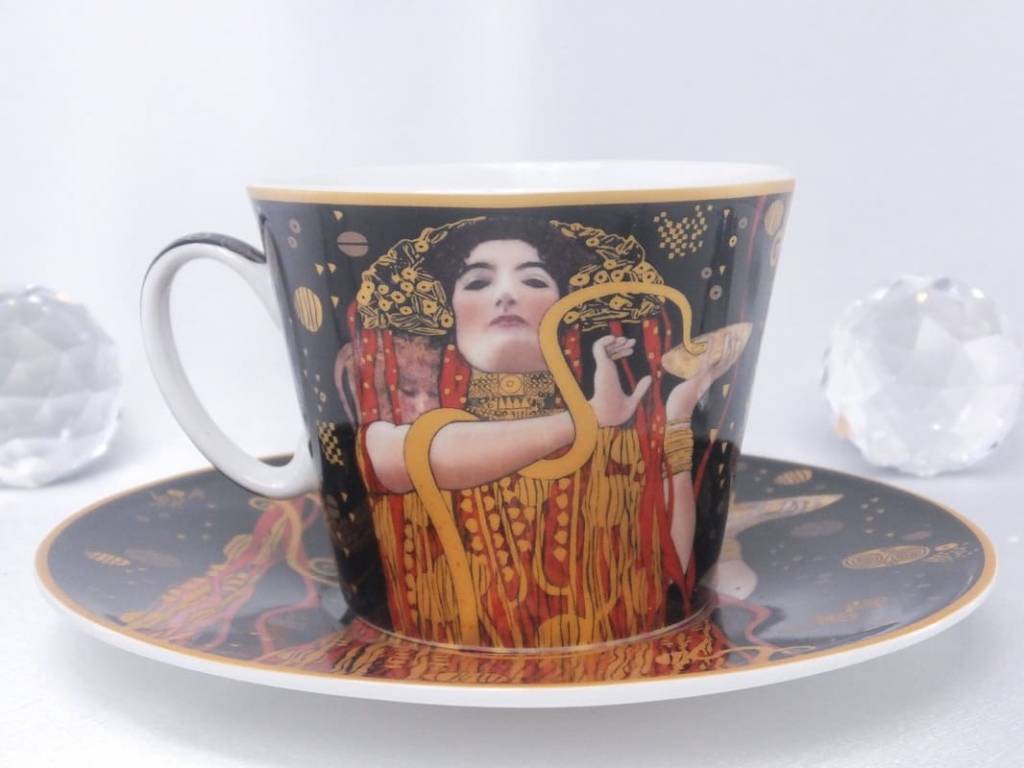 CARMANI - 1990 Gustav Klimt - Hygieia - Tasse mit Untertasse  - Geschenkbox