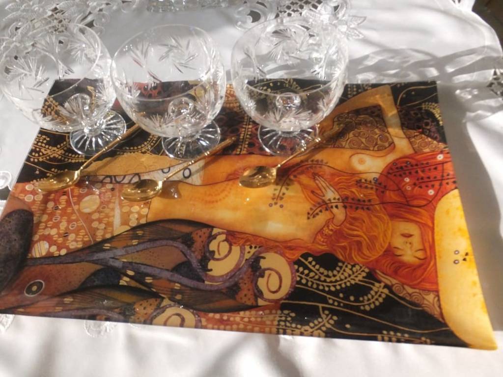 CARMANI - 1990 Gustav Klimt - Water snakes - Decoration plates
