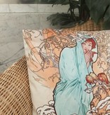 CARMANI - 1990 Alfons Mucha Pillow - The Four Seasons - Winter