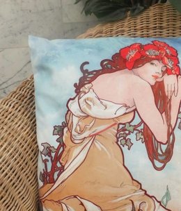 CARMANI - 1990 Alfons Mucha - Summer - Pillow