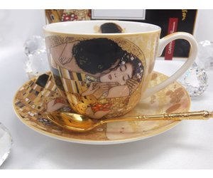 ➤ Gustav Klimt The Kiss - Espresso cups collection by DELUXE by MJS -  DELUXE by MJS