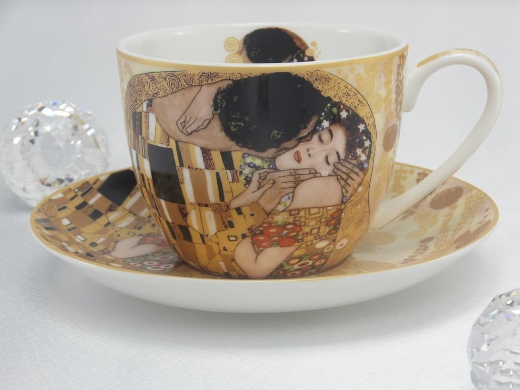 CARMANI - 1990 Gustav Klimt - Der Kuss - Frühstücktasse in Geschenkbox