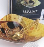 CARMANI - 1990 Gustav Klimt  Der Kuss hell Glasschale eckig