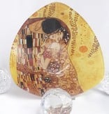 CARMANI - 1990 Gustav Klimt The kiss bright glass bowl angular