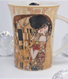 CARMANI - 1990 Gustav Klimt - Der Kuss ecru  - Kaffeetasse X