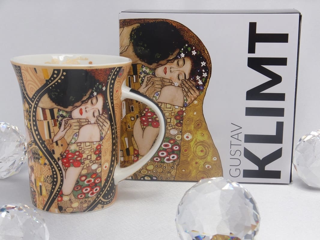 CARMANI - 1990 Gustav Klimt - Der Kuss  Collage   Kaffeetasse X