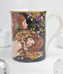 DELUXE by MJS Gustav Klimt - Wasserschlangen -  Kaffeetasse