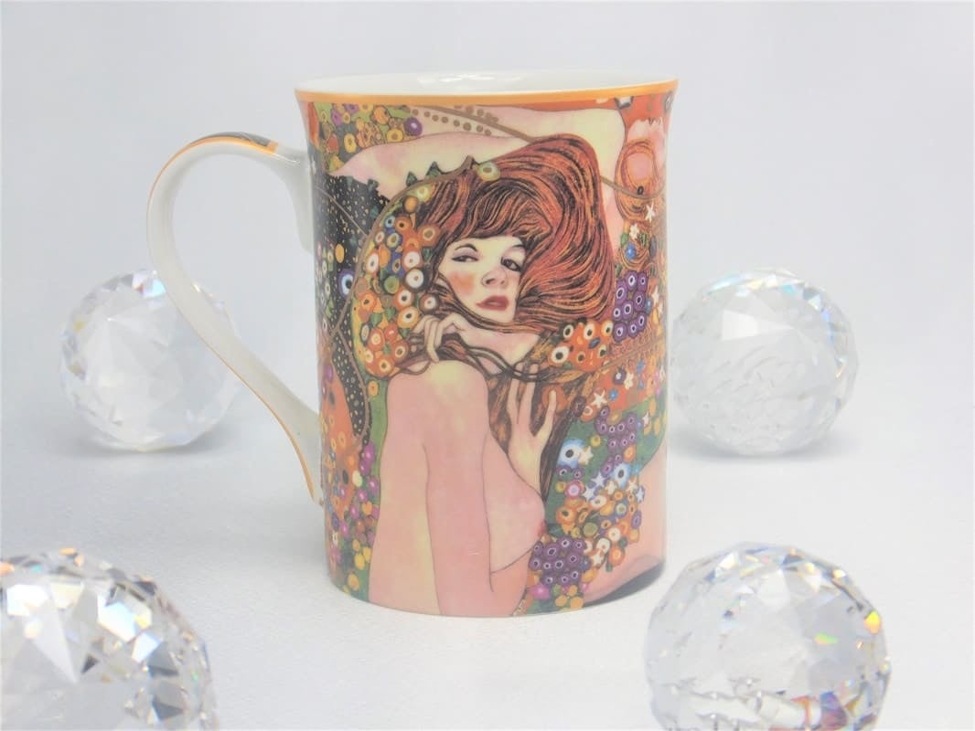 DELUXE by MJS Gustav Klimt - The water snakes coffee cup in a gift box