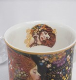 DELUXE by MJS Gustav Klimt -   Die  Wasserschlangen Kaffeetasse in Geschenkbox