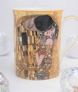 CARMANI - 1990 Gustav Klimt - Der Kuss  Ivory  - Kaffeetasse
