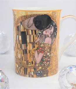 CARMANI - 1990 Gustav Klimt - The Kiss Ivory - Coffee Cup