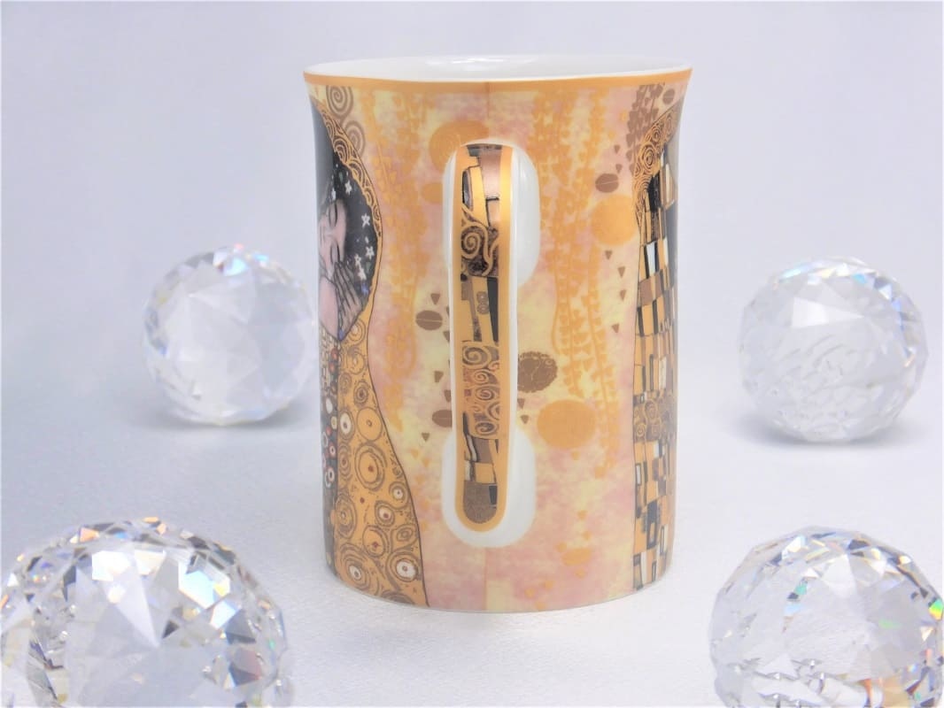 CARMANI - 1990 Gustav Klimt  - Der Kuss - Ivory  Kaffeetasse in Geschenkbox