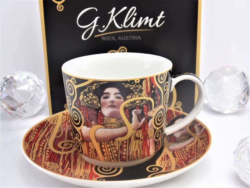 DELUXE by MJS Gustav Klimt - Hygieia - Kaffeetasse Set in Geschenkbox