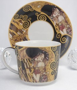 DELUXE by MJS Gustav Klimt - Der Kuss  - Kaffeetasse Set