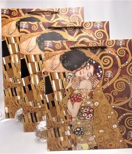 CARMANI - 1990 Gustav Klimt - Geschenktasche  M - Der Kuss /Adele