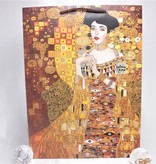 CARMANI - 1990 Gustav Klimt - Adele / The Kiss - Gift bag XL in brown