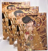 CARMANI - 1990 Gustav Klimt - Adele / The Kiss - Gift bag XL in brown