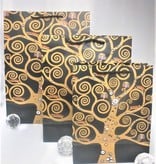 CARMANI - 1990 Gustav Klimt - Tree of Life - Gift bag S in Nero