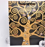 CARMANI - 1990 Gustav Klimt - Tree of Life - Gift bag M in Nero