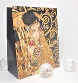 CARMANI - 1990 Gustav Klimt - Tree of Life - Gift bag S in Nero