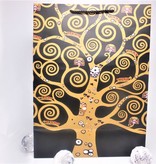 CARMANI - 1990 Gustav Klimt - Tree of Life / The Kiss - Gift bag XL in Nero