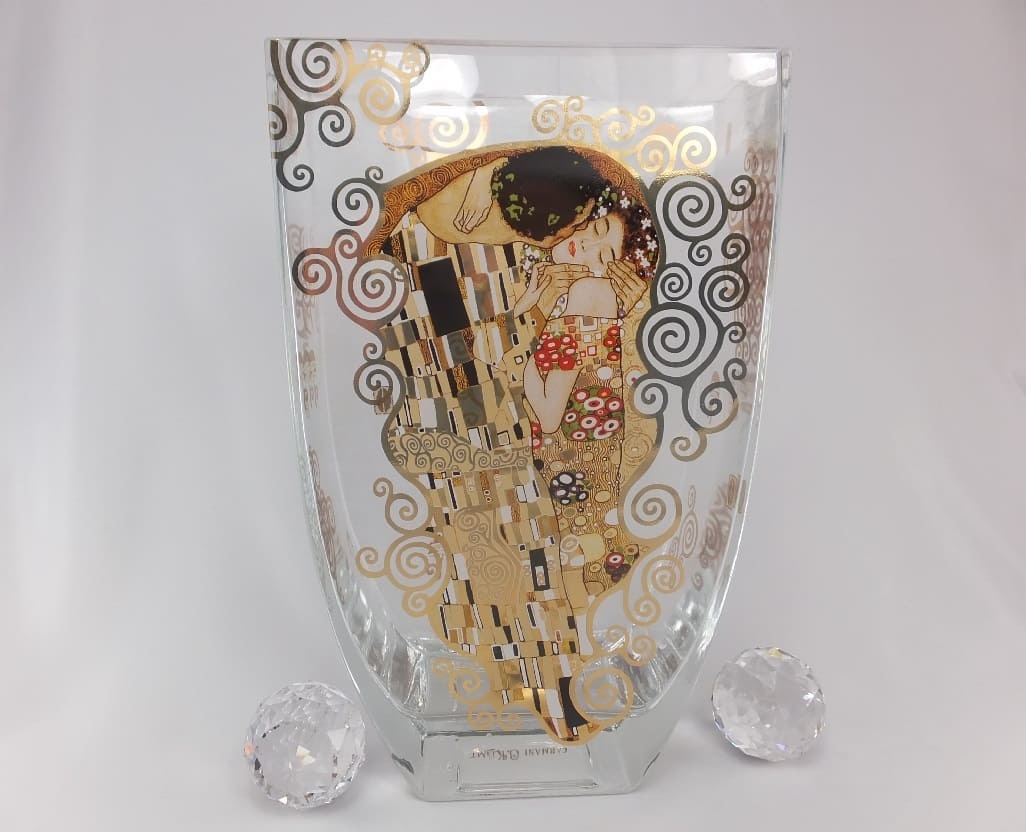 CARMANI - 1990 Gustav Klimt - The Kiss - Vase / Glass Vase I