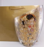 CARMANI - 1990 Gustav Klimt - The Kiss - glass vase III