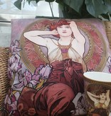 CARMANI - 1990 Alfons Mucha - Precious Stones - Amethyst - Cushion 45 x 45 cm