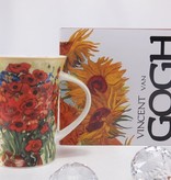 CARMANI - 1990 Vincent van Gogh - daisies and poppies - coffee cup in gift box