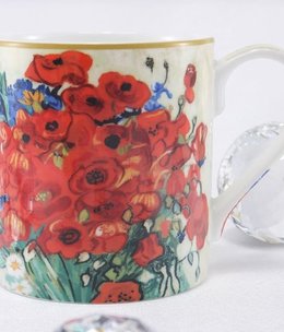 CARMANI - 1990 Van Gogh - Daisies and Poppies - Coffee Cup