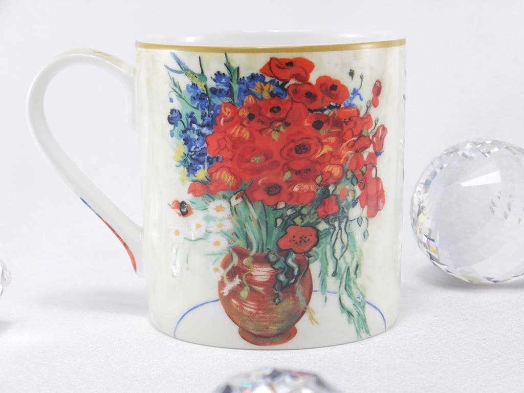 CARMANI - 1990 Vincent van Gogh - Daisies and Poppies - Coffee Cup & Gift Box