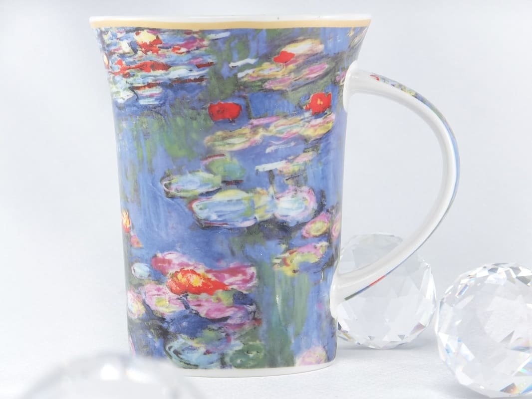 CARMANI - 1990 Claude Monet - water lilies - coffee cup in gift box